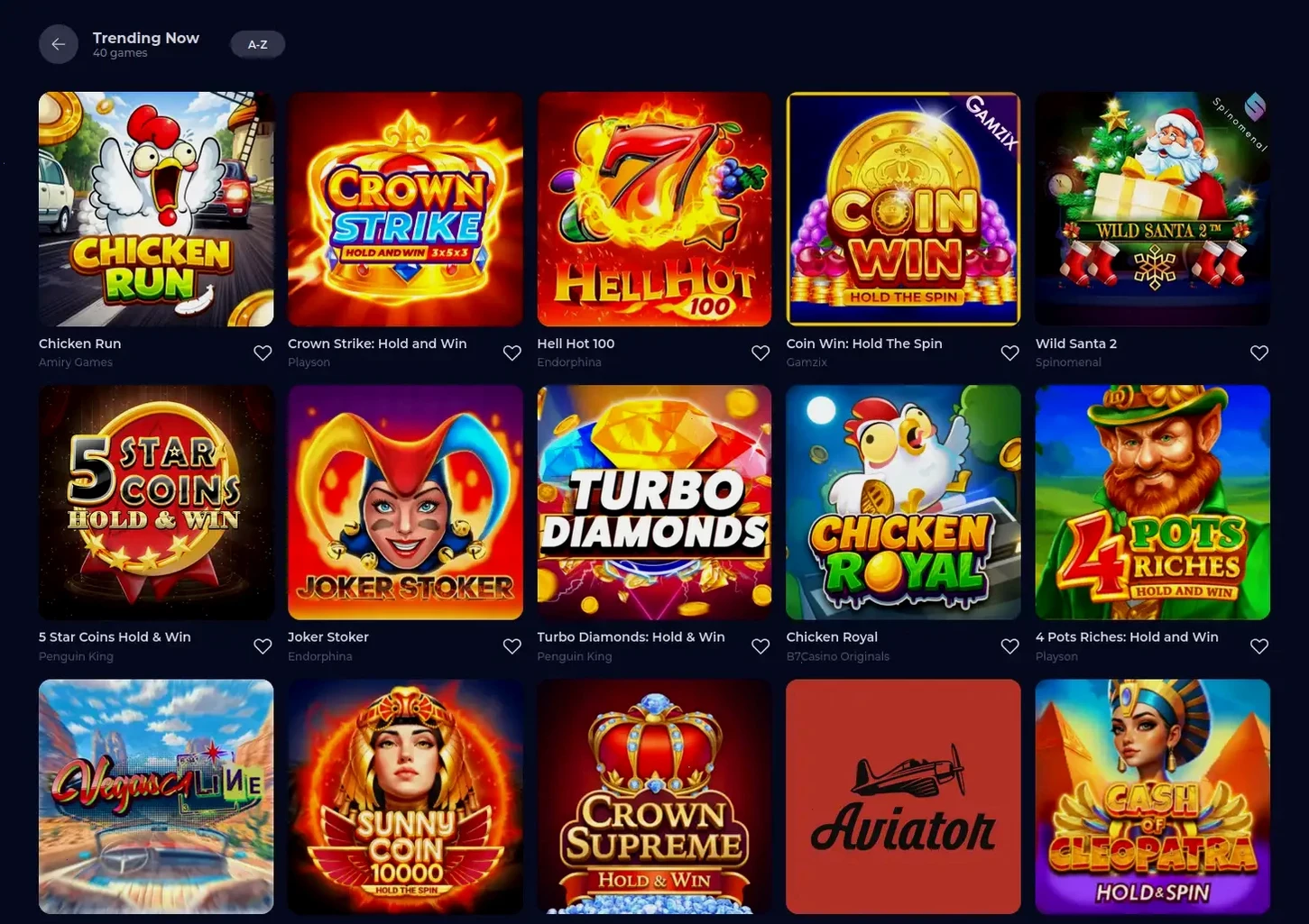 Игровой интерфейс казино Бетон